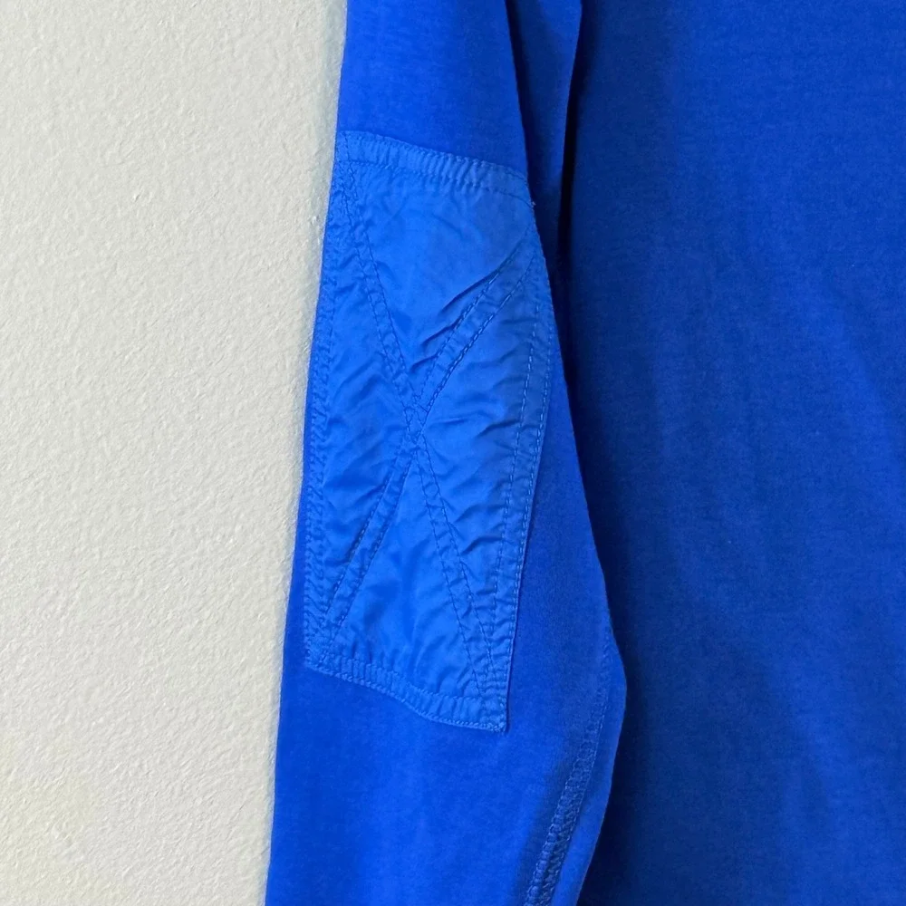 Polo Ralph Lauren Boys Royal Blue Henley Shirt Long Sleeve Elbow Patches M 10-12 - Picture 4 of 6